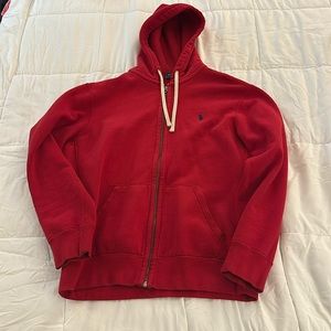 Red Ralph Lauren Polo Hoodie